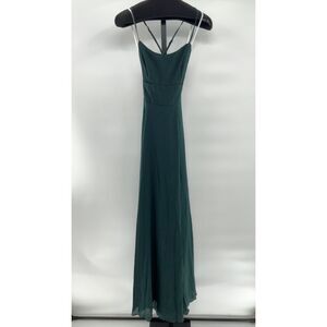 Lulu's Elegant Green Maxi Dress